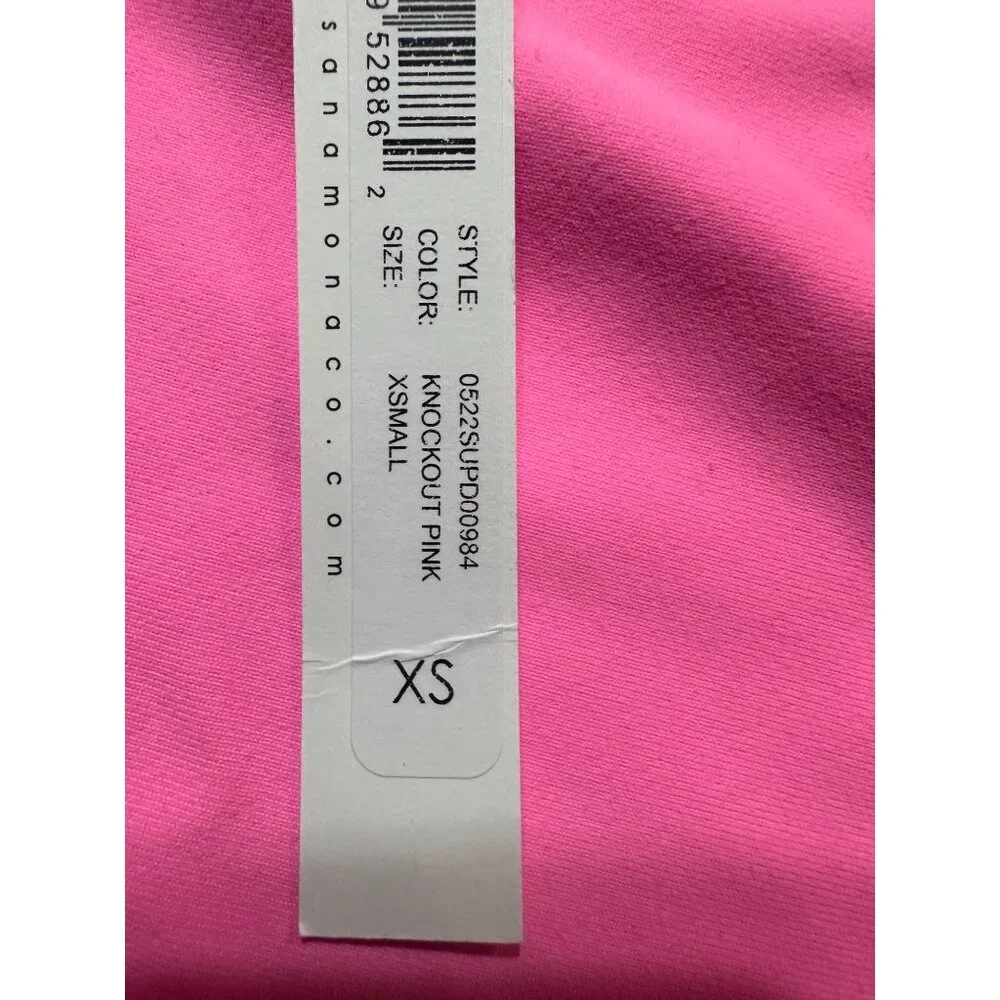 Susana Monaco Cutout High-Low Halter Midi Dress Women's Med Pink Tie Bac… - Picture 8 of 11